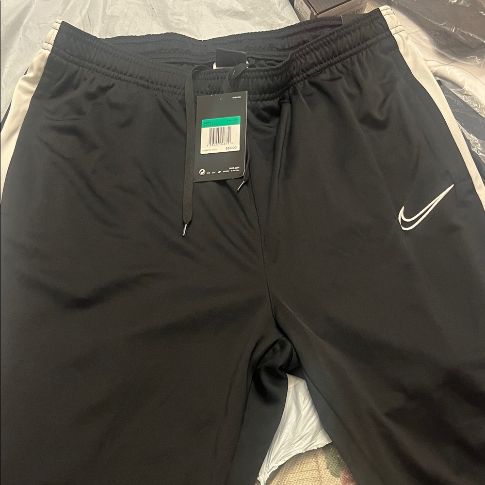 Nike Black and White Track Pants